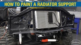 How to Restore a Radiator Support Using a Liquid Media Blaster amp 2K AeroSpray Paints Eastwood [upl. by Elaina]