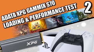 ADATA XPG GAMMIX S70 PS5 SSD Expansion Test 2 [upl. by Eadrahc]