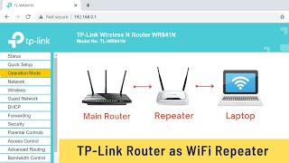 How to Use TPLink Router as a WiFi Repeater TLWR841N [upl. by Leahsim982]