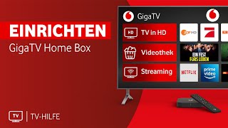 Vodafone GigaTV Home Box Einrichtung [upl. by Trevah588]