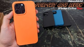 iPhone 15 Pro Max rhinoshield SolidSuit case Review [upl. by Iohk]