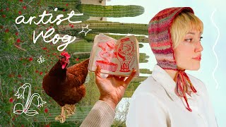 month long artist vlog ˚✧₊ hiking crochet travels studio life [upl. by Heer503]