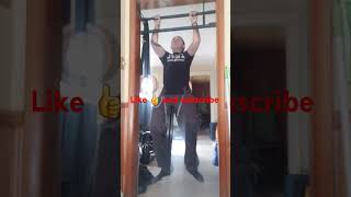 Explosive weighted 20lb pullup double with a slight pause at the top [upl. by Arand]