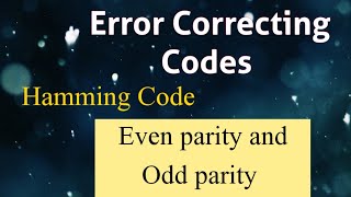 Hamming Code correction of given data  n parity bits  Error Correcting Codes [upl. by Bil]