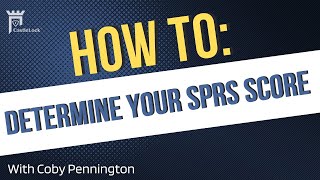 How to Determine Your NIST 800171 SPRS Score [upl. by Kcirrek899]