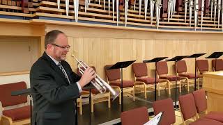 Wedding March by Felix Mendelssohn Todd Fulginiti trumpet [upl. by Oettam]