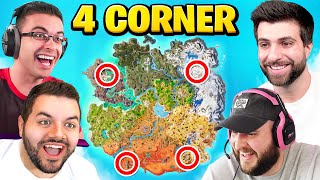 The 4 CORNER CHALLENGE in Fortnite Season 3 [upl. by Marsden]