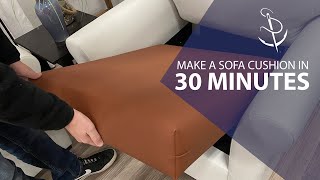 Make a Sofa Cushion in 30 Minutes [upl. by Stanleigh]