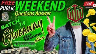 WEEKEND FREE TRADING COURSE  GIVEAWAY  ONLINE CLASSES  QUOTEX [upl. by Niawd]