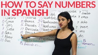 Learn how to say numbers in Spanish [upl. by Yatnuahs642]