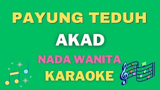 Payung Teduh  Akad  Nada wanita  Karaoke tanpa vocal [upl. by Ahsimat224]