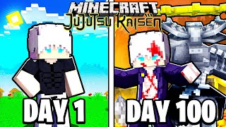 I Survived 100 Days as GOJO With Ten Shadows In Jujutsu Kaisen Minecraft [upl. by Mehalick113]