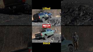 Lifted truck vs stock truck  Toyota Tundra Offroad suspension flex comparison [upl. by Xaviera]