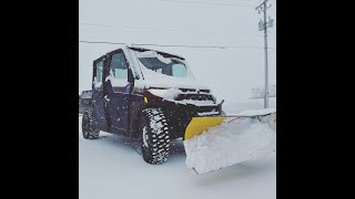 Moose V Plow on Polaris Ranger Northstar with Plow Prep [upl. by Frayda222]