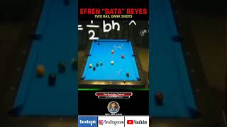 EFREN quotBATAquot REYES TWO RAIL BANK SHOTS ryanarizala efrenreyes pool billiards shorts [upl. by Azenav]