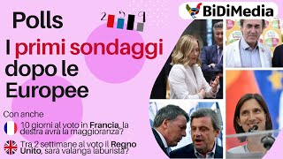 I primi sondaggi dopo le Europee chi cresce  Polls [upl. by Netfa]