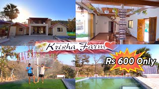 FARM IN NATUR ONLY Rs 600  KRISHA FARM NEAR MUMBAI  Best Budget Farmhouse [upl. by Aztinad969]