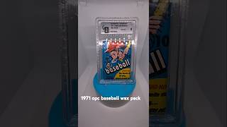 Collectible of the day 60 1971 OPC baseball wax pack baseballcards [upl. by Llyrehc282]