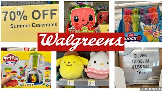 Walgreens 70 OFF SUMMER CLEARANCE RUN SQUISHMALLOWS too [upl. by Eniamat]