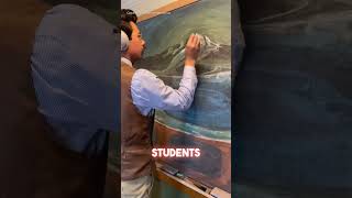 🤯 The Chalkboard Art  BreakingNewser art artist satisfying [upl. by Armillas276]