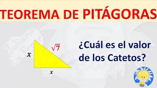 📐 Hallar los 2 catetos de valor x conociendo la HIPOTENUSA  TEOREMA DE PITÁGORAS  Juliana la Profe [upl. by Aicelet]