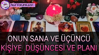 ÜÇLÜ İLİŞKİLER ❗❗ ONUN SANA VE ÜÇÜNCÜ KİŞİYE DUYGU ❗❗ DÜŞÜNCE VE PLANI NE tarotfalı keşfet [upl. by Aicened]