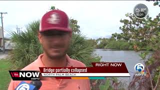 US 1 bridge partially collapses in North Palm Beach [upl. by Beryl]