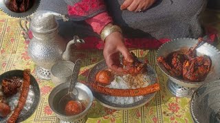 Kashmiri Wazwan Style Chicken  Waze Kokur  Wazwaan  Chicken Rogan Josh [upl. by Teraj]