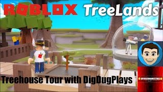 Roblox TreeLands EPIC Base tour  Tips and tricks secret code with DigDugPlays [upl. by Erdne]