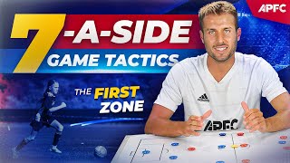 7aSide Soccer Tactics The buildup zone [upl. by Annahsad]