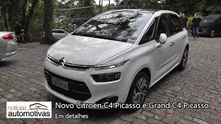 Novo Citroen C4 Picasso e Grand C4 Picasso  Detalhes  NoticiasAutomotivascombr [upl. by Ardnaiek]