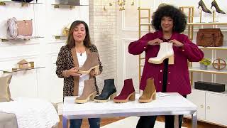 Dolce Vita Waterproof Leather or Suede Boots  Caster H20 on QVC [upl. by Animsay]