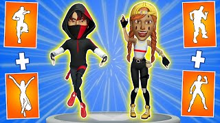 What happens if mix two Fortnite dances in one 10 Scenario Ikonik dance  Levitate emote [upl. by Niwri224]