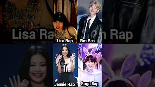 Lisa Vs Rm Vs Jennie Vs Suga Rap 🔥 shorts [upl. by Toland]