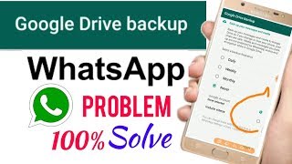 google Drive Backup whatsapp new trick  Google Drive backup problem solve [upl. by Anairdna247]