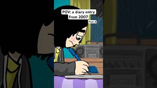 Episode 3 of my real diary dramas 2000s 2010 emo comedy lgbt animation cartoon shorts y2k [upl. by Nosinned]