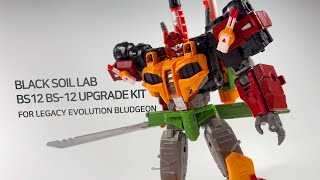 TRANSFORMERS LEGACY BLUDGEON IDW UPGRADE KIT BLACK SOIL LAB BS12 BS12 [upl. by Nojel552]