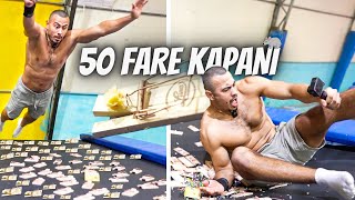 50 TANE FARE KAPANI NIN ÜSTÜNE ZIPLADIM [upl. by Serafine245]