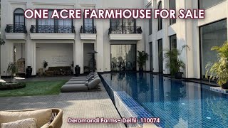 1 Acre Newly Farmhouse For Sale at Prime Location in Dera Mandi Chhattarpur Delhi  Mother9 PROPERTY [upl. by Dnamron]