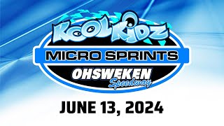 06132024  MICRO SPRINTS  OHSWEKEN SPEEDWAY [upl. by Shannah609]