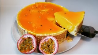 No Bake Passion Fruit Dessert  Easy and Delicious Dessert  How to make Passion Fruit Cake [upl. by Uzziel63]