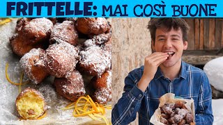 FRITTELLE DOLCI DI CARNEVALE mai mangiate così buone e soffici  ricetta facile  Davide Zambelli [upl. by Aiz]