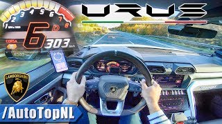 LAMBORGHINI URUS 300kmh AUTOBAHN POV by AutoTopNL [upl. by Euqinotna]