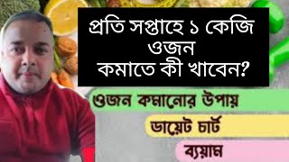 প্রতি সপ্তাহে ১ কেজি ওজন কমাতে কী খাবেন Weight Loss  ওজন হ্রাস ytshorts shorts youtubeshorts [upl. by Novyart33]