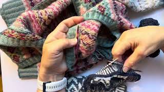 Corrugated Ribbing in Fair Isle Knitting with maryannstephensknits [upl. by Norene]