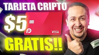 💥 TARJETA CRIPTO RECLAMA 5 GRATIS Para GASTAR AHORA Y PAGA Con CRIPTOMONEDAS Con REDOTPAY [upl. by Apgar10]