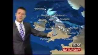 BBC Weather 2nd January 2010 Rain sleet snow 37cm of snow at Aviemore [upl. by Ettennor]