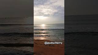 Sunset beach vibes 😍pondicherryvibesbeachsunsetrelaxingcalmingpeaceheliophileyoutubeshorts [upl. by Yboc966]