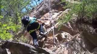 Klettersteig Lehner Wasserfall 2013 Tirol  Oetztal [upl. by Nalorac303]