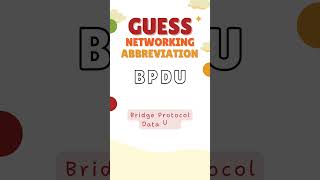 What is full form of BPDU abbreviation quiz guess [upl. by Ahsai]